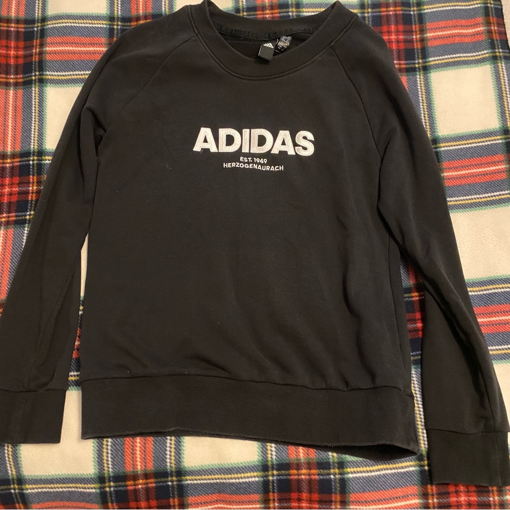 Adidas black crew neck